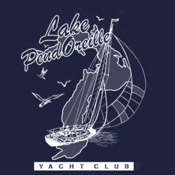 Yacht Club Logo Adult Tech Hoodie Design