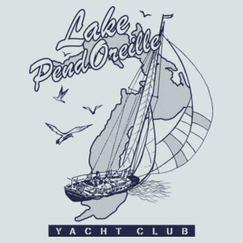 Yacht Club Logo Adult Short Sleeve Tech Tee Design