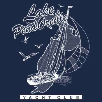 Yacht Club Logo Adult Short Sleeve Tech Tee 2 Design